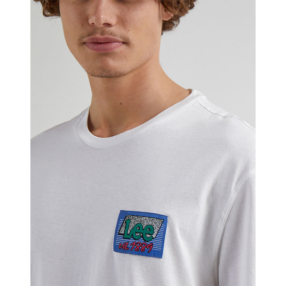 80S Loose Graphic Tee, Bright White