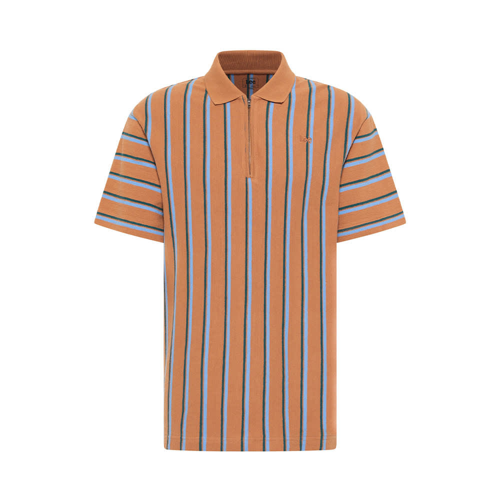 Loose Zipped Polo, Cider