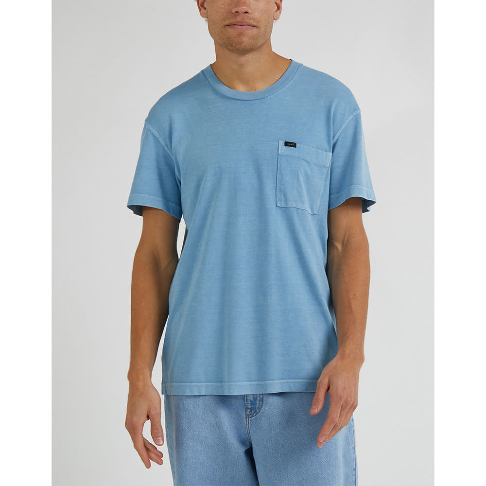 Relaxed Pocket Tee, Ice Blue