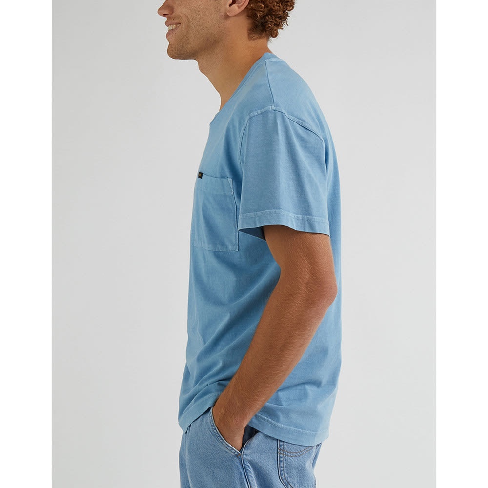 Relaxed Pocket Tee, Ice Blue