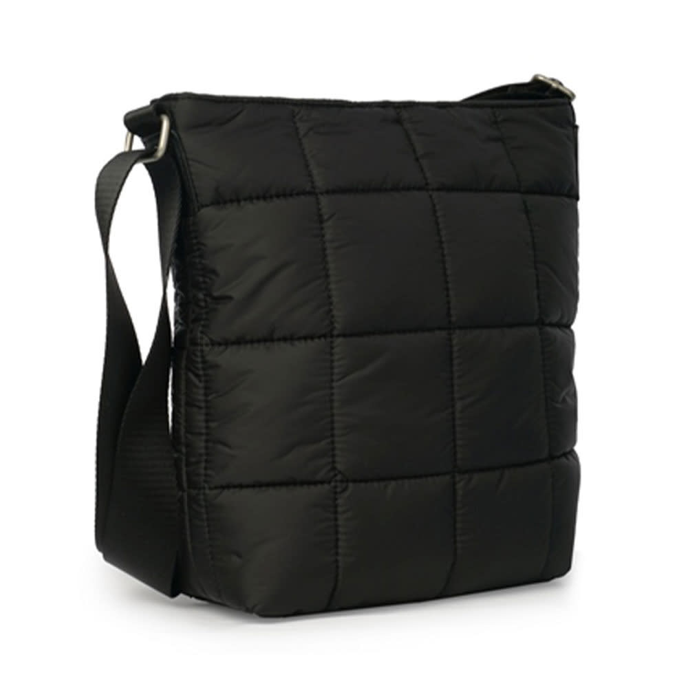 Quilted Small Shoulder Bag Black, L20xW8xH26CM, Black