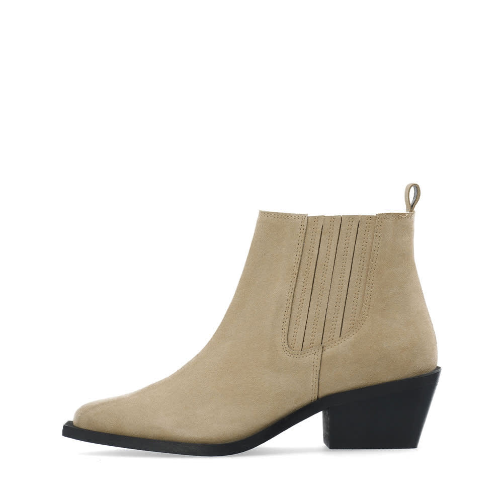 Biamona Western Boot Low Chelsea Suede, Sand