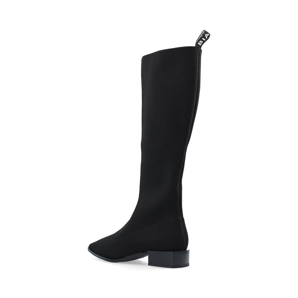 Biadiana Square Boot Knitted, Black