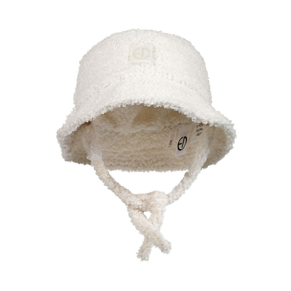 Bouclé Bucket Hat 1-2år, 1-2yr, White