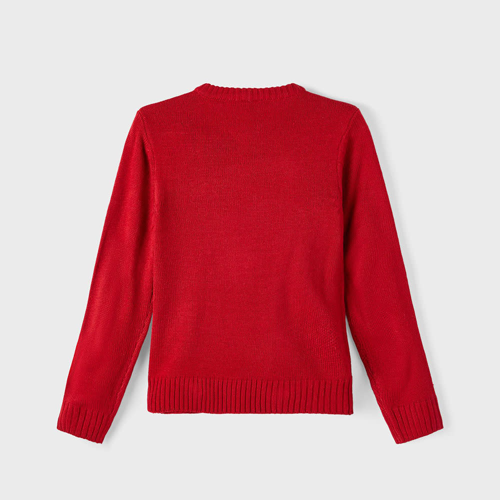 NKNRICHRISTMAS LS KNIT, Jester Red