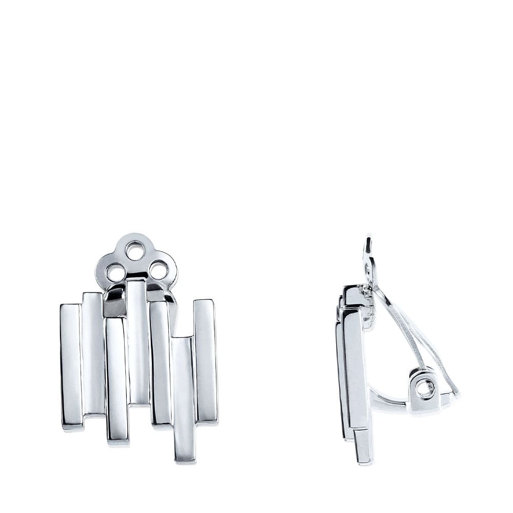 Stairway To Heaven Ear Clips , ONE SIZE, Silver
