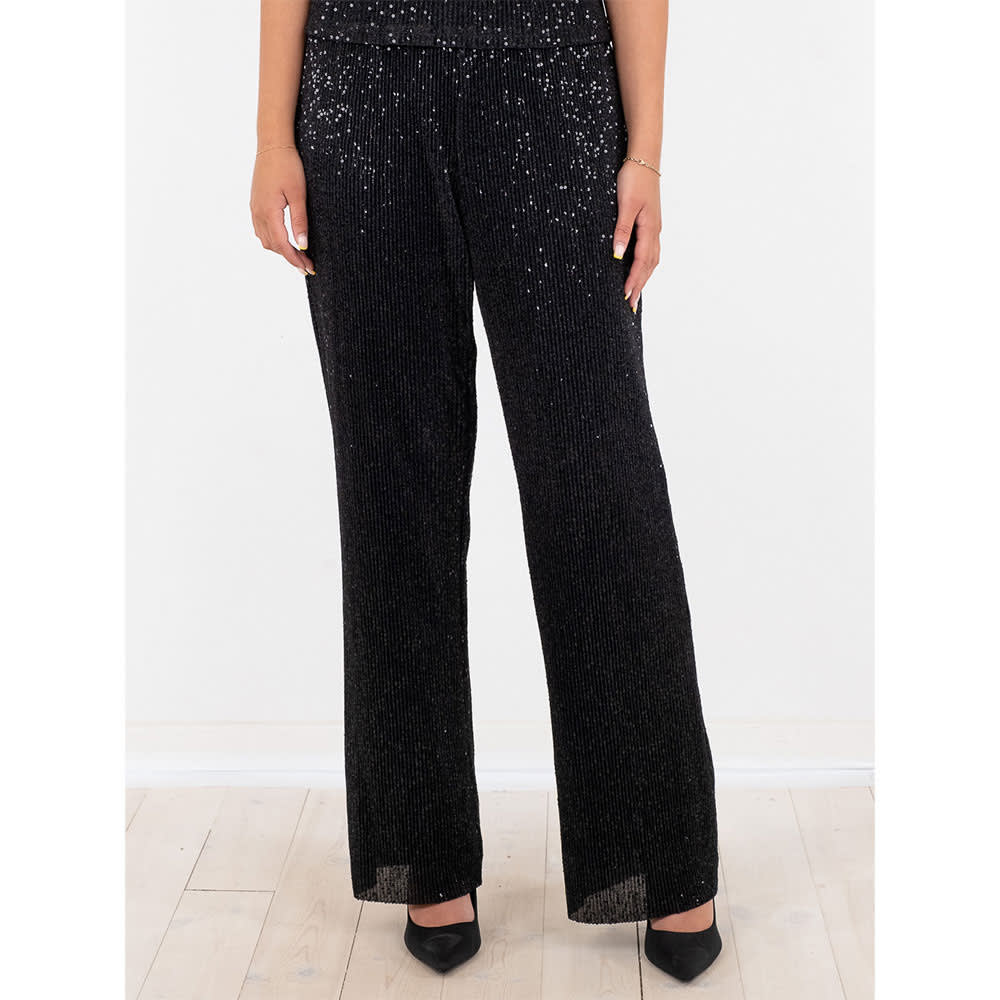 Jona Glitter Pants i Black från Neo Noir Åhlens