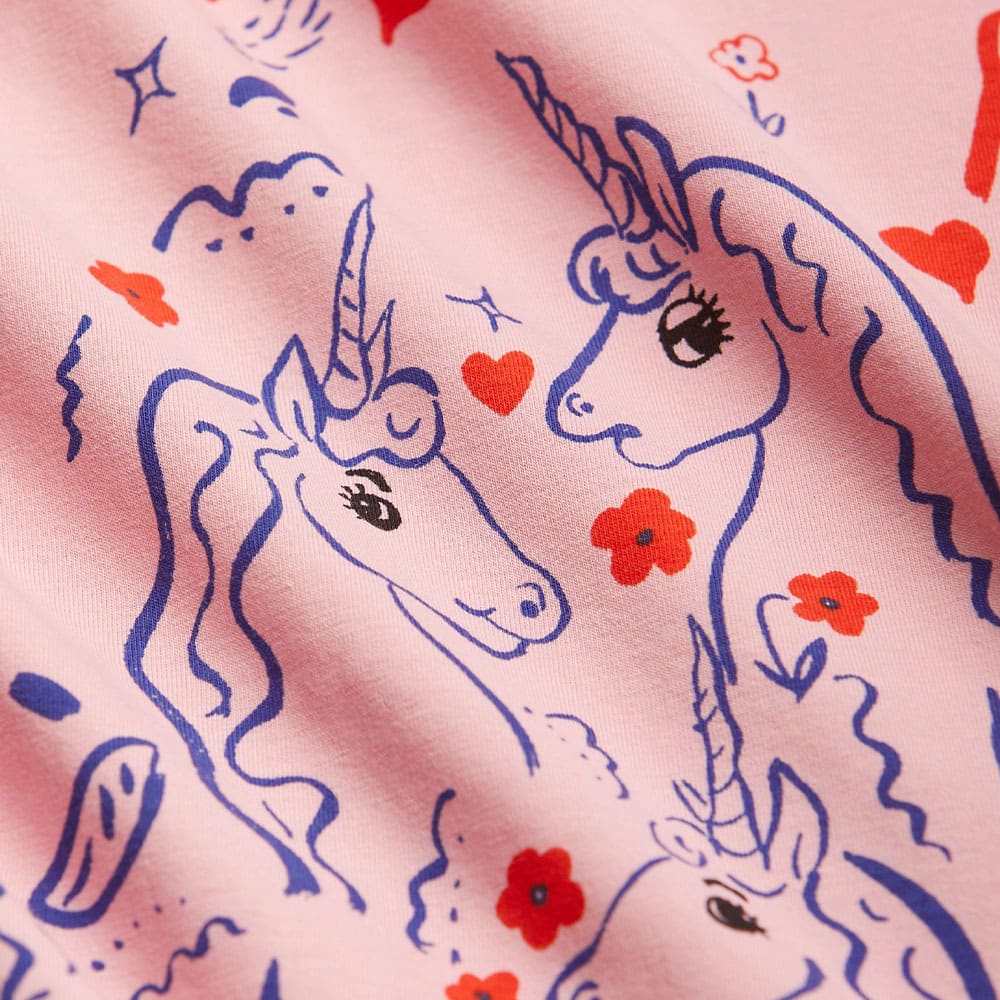 Scottish Unicorns Långärmad T-Shirt, Pink