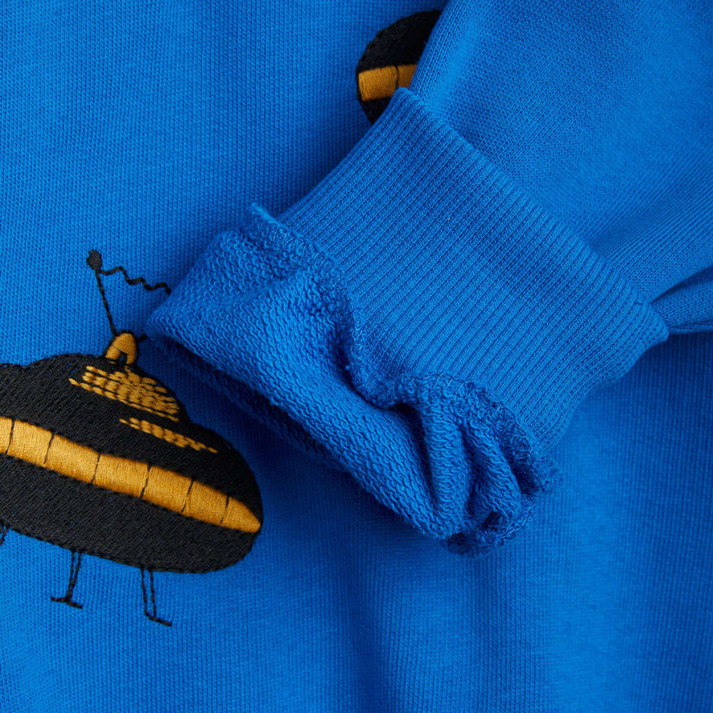 UFO Broderad Half Zip Sweatshirt