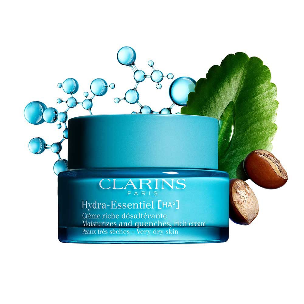Clarins Hydra-Essentiel Moisturizes and quenches, rich cream Very dry skin
