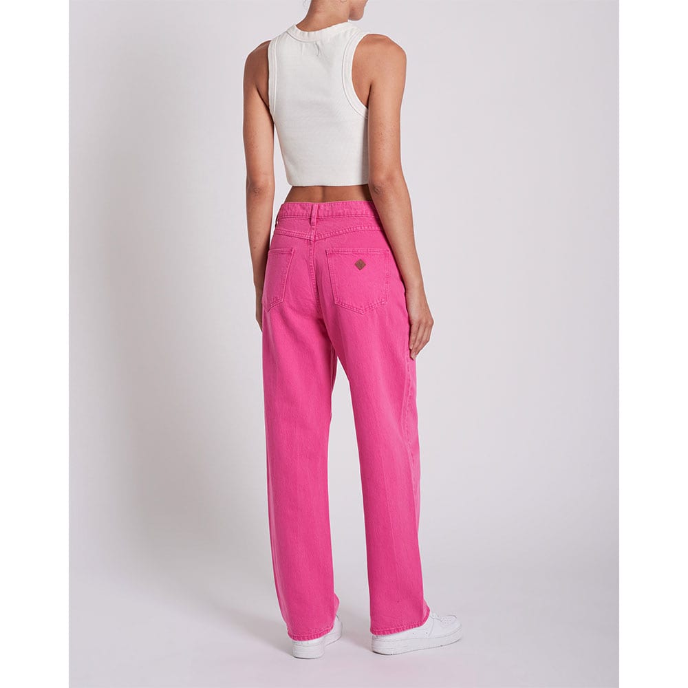 Slouch Jean Super Pink Stoned Jeans