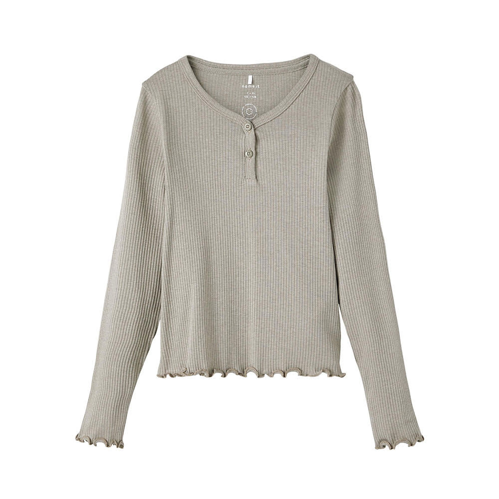 Blus NKFTASIFFA LS SHORT SLIM TOP