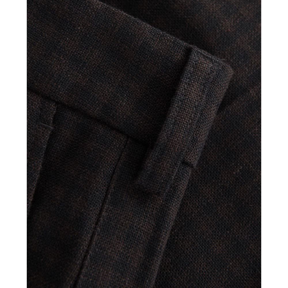 Charlie Wool Trousers, Brown Check