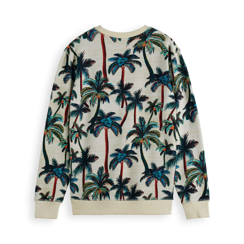 Allover print Sweatshirt, Offwhite Palmtrees Aop