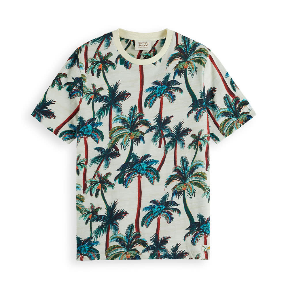 Palm-printed T-shirt