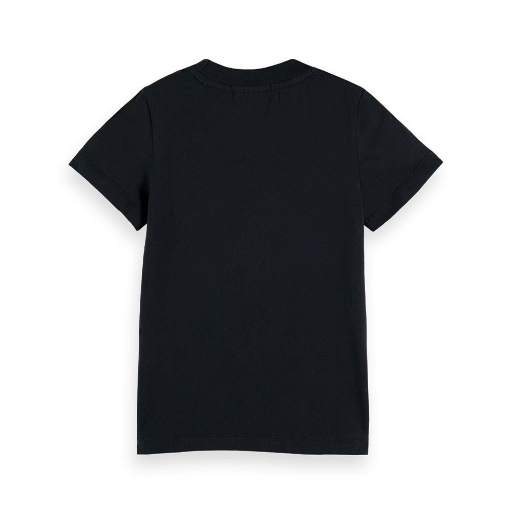Kortärmad t-shirt med print, Black