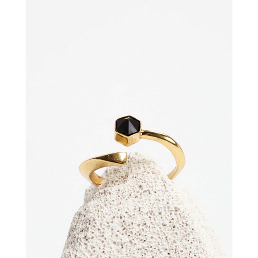 Crystalised Ellipse Ring