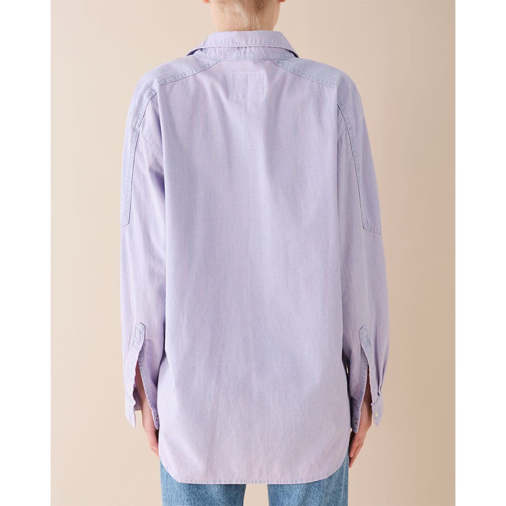 Uma Denim Shirt, Pink Blue Mélange