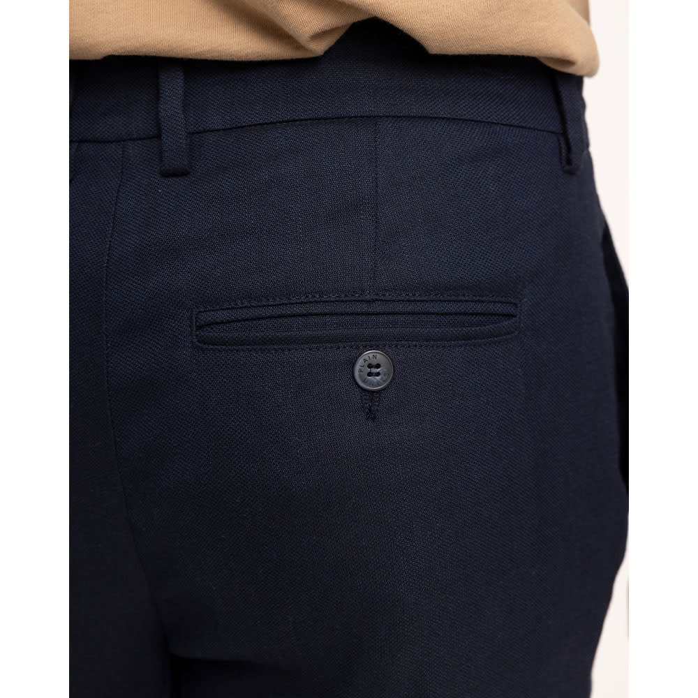 Arthur 769 Navy Linen Trousers, Navy Linen