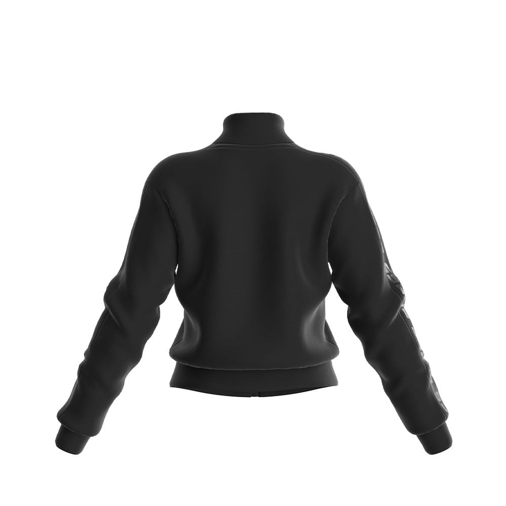 New Allie Scuba Zip Sweatshirt, Jet Black A996