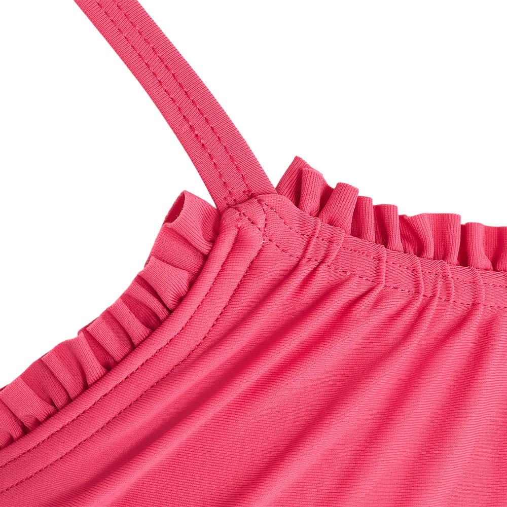 Bikini med volanger, Bright Pink