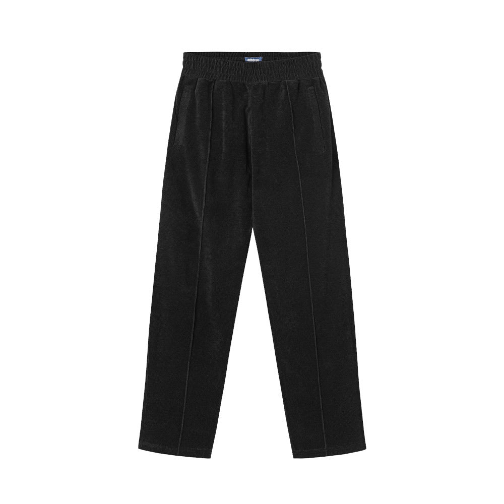 Terry Cropped Pants Black
