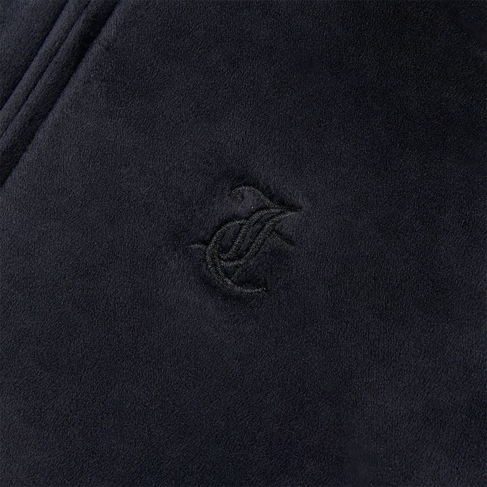 Hood Tonal Embro Velour Zip Thru Hoodie