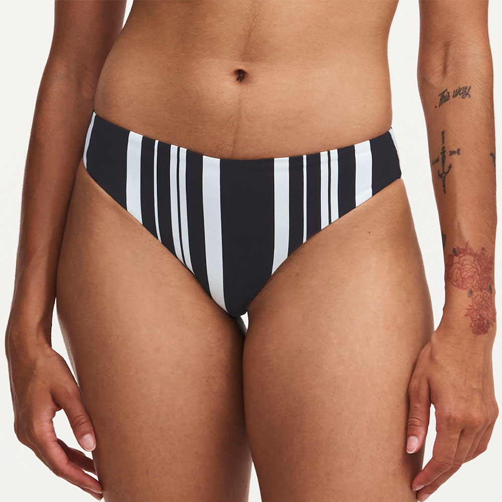 Maui Brief Bikini, Black Stripes