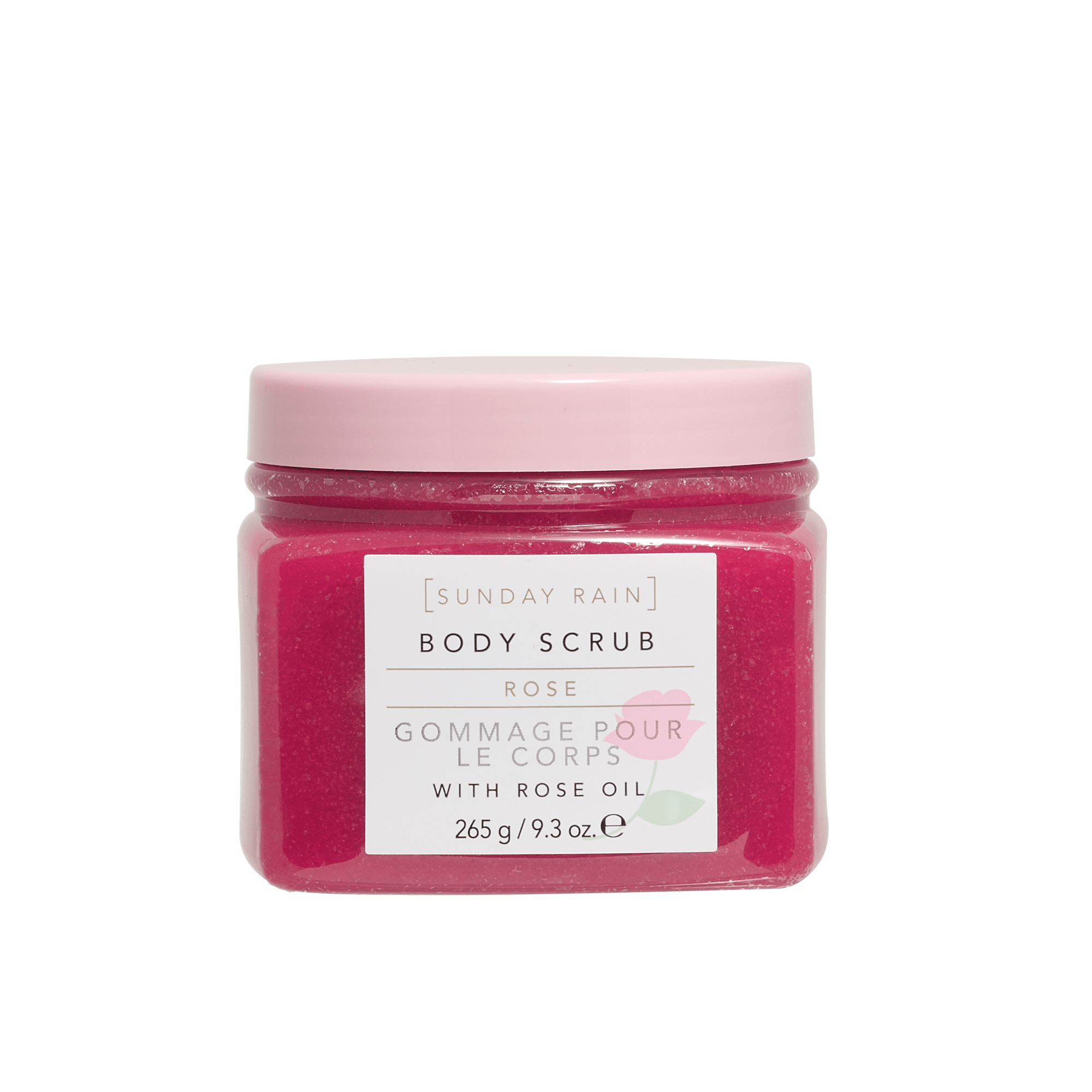 Rose Body Scrub i Rose från Sunday Rain Åhlens