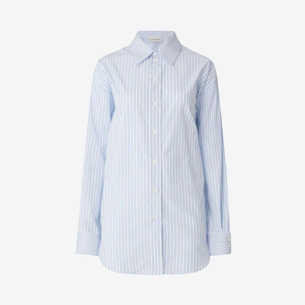 Klassisk Bomullsskjorta, Blue Stripe