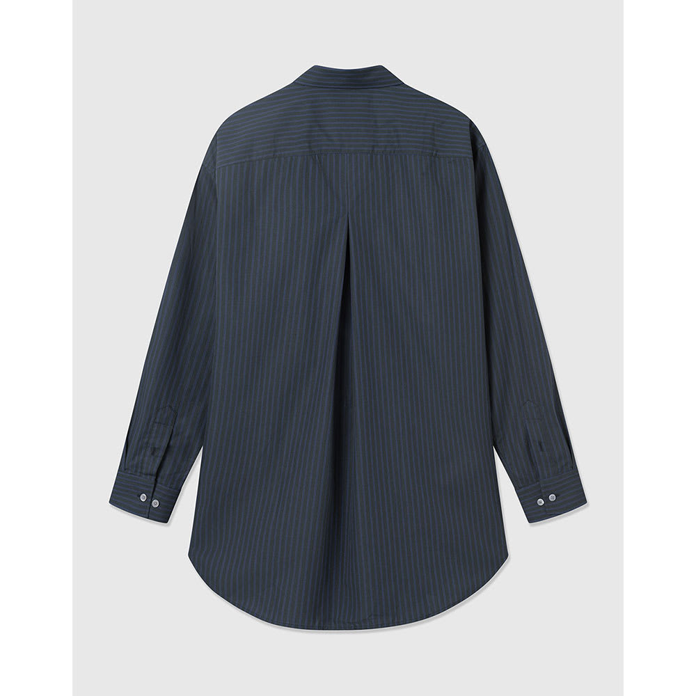 Jade poplin stripe shirt