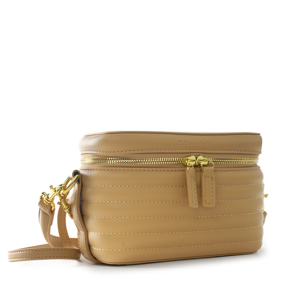 Quilted Stripes Bag Yellow