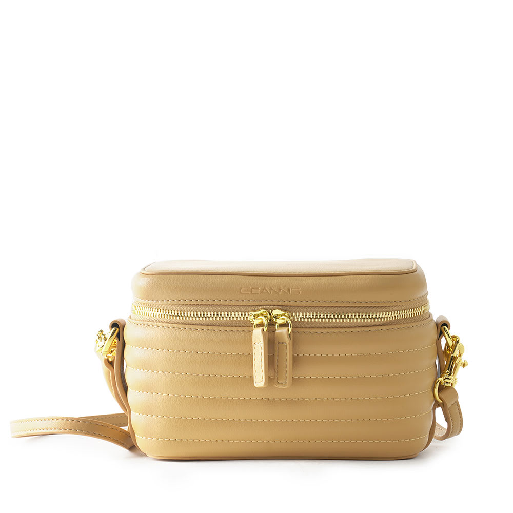Quilted Stripes Bag Yellow