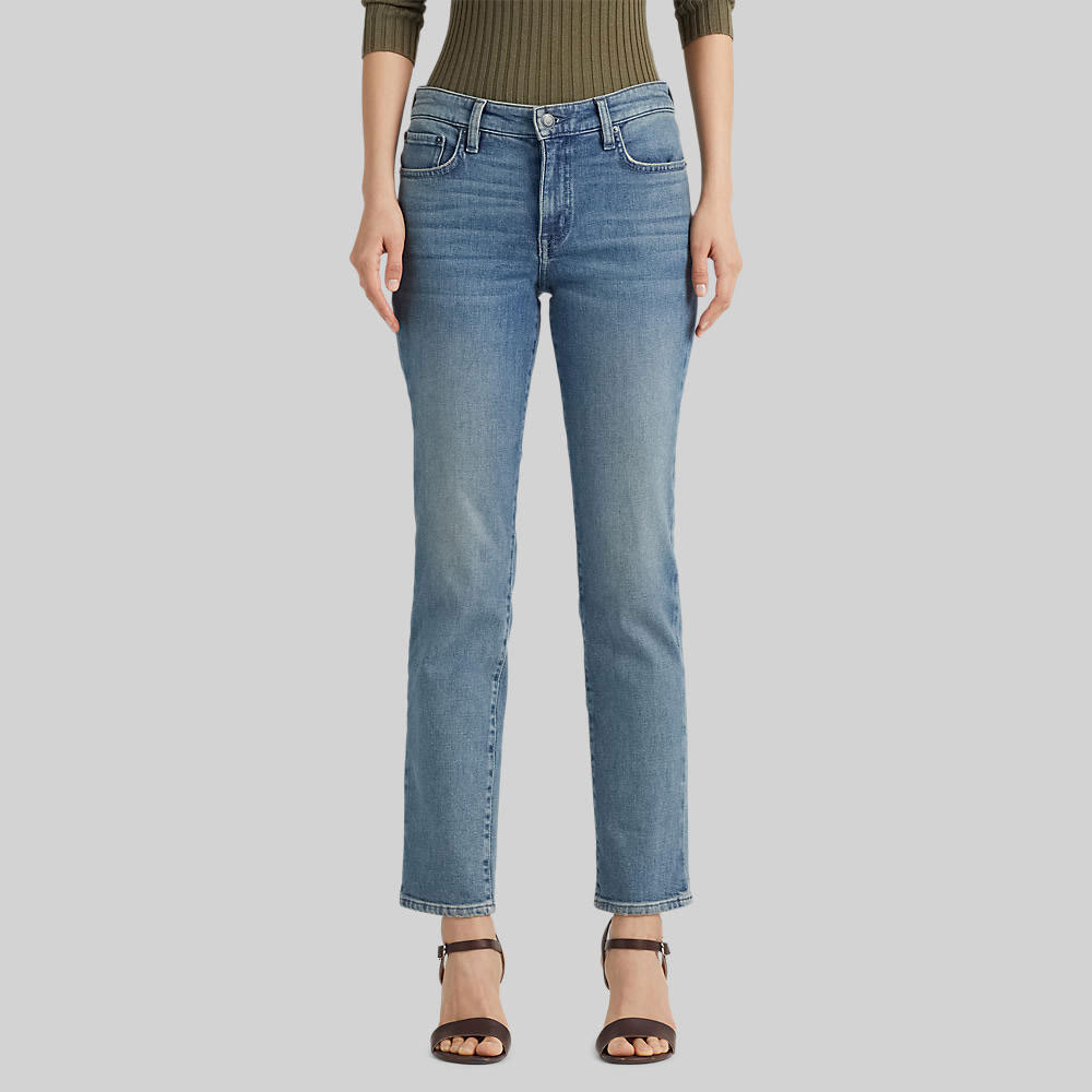 Mid-Rise Straight Ankle Jean
