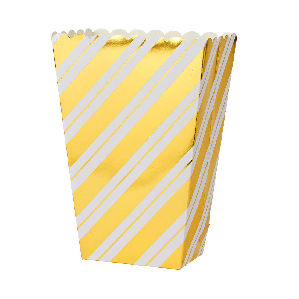 Popcornbägare vit/guld från Design House 95