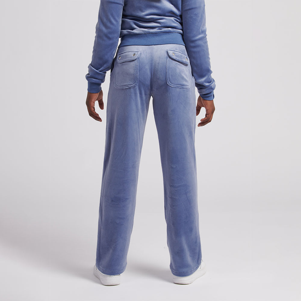 Trousers Tonal Embro Velour Patch Pocket Wide Leg