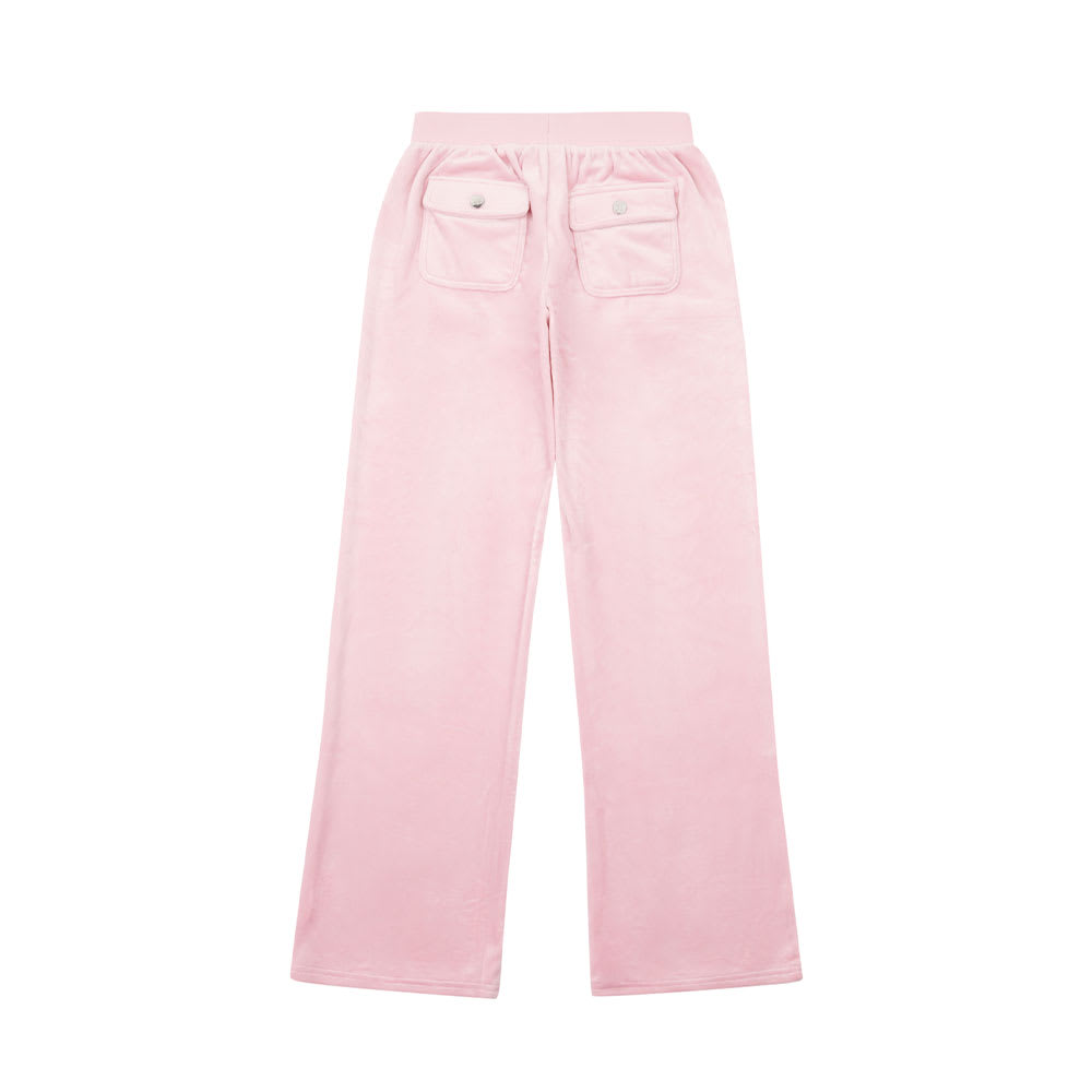 Trousers Tonal Embro Velour Patch Pocket Wide Leg