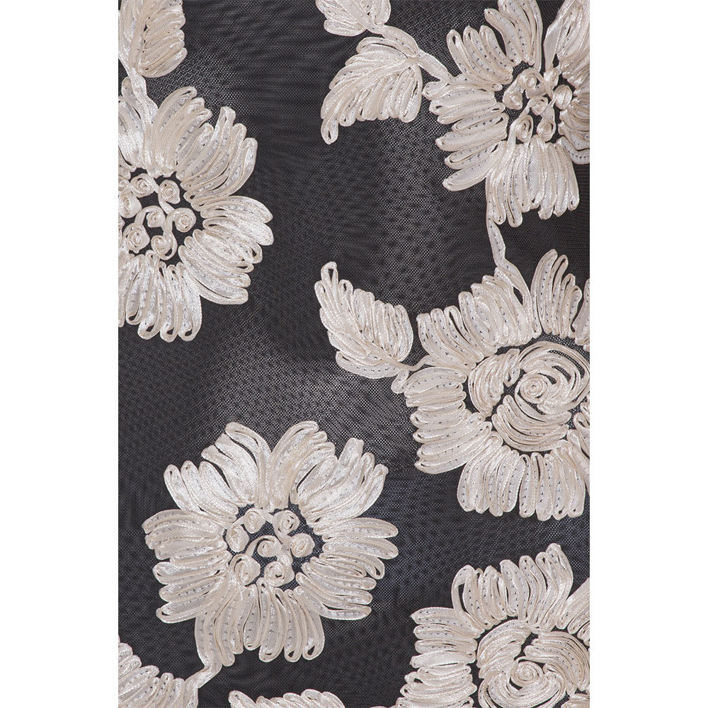 Flower Mesh Mini Dress