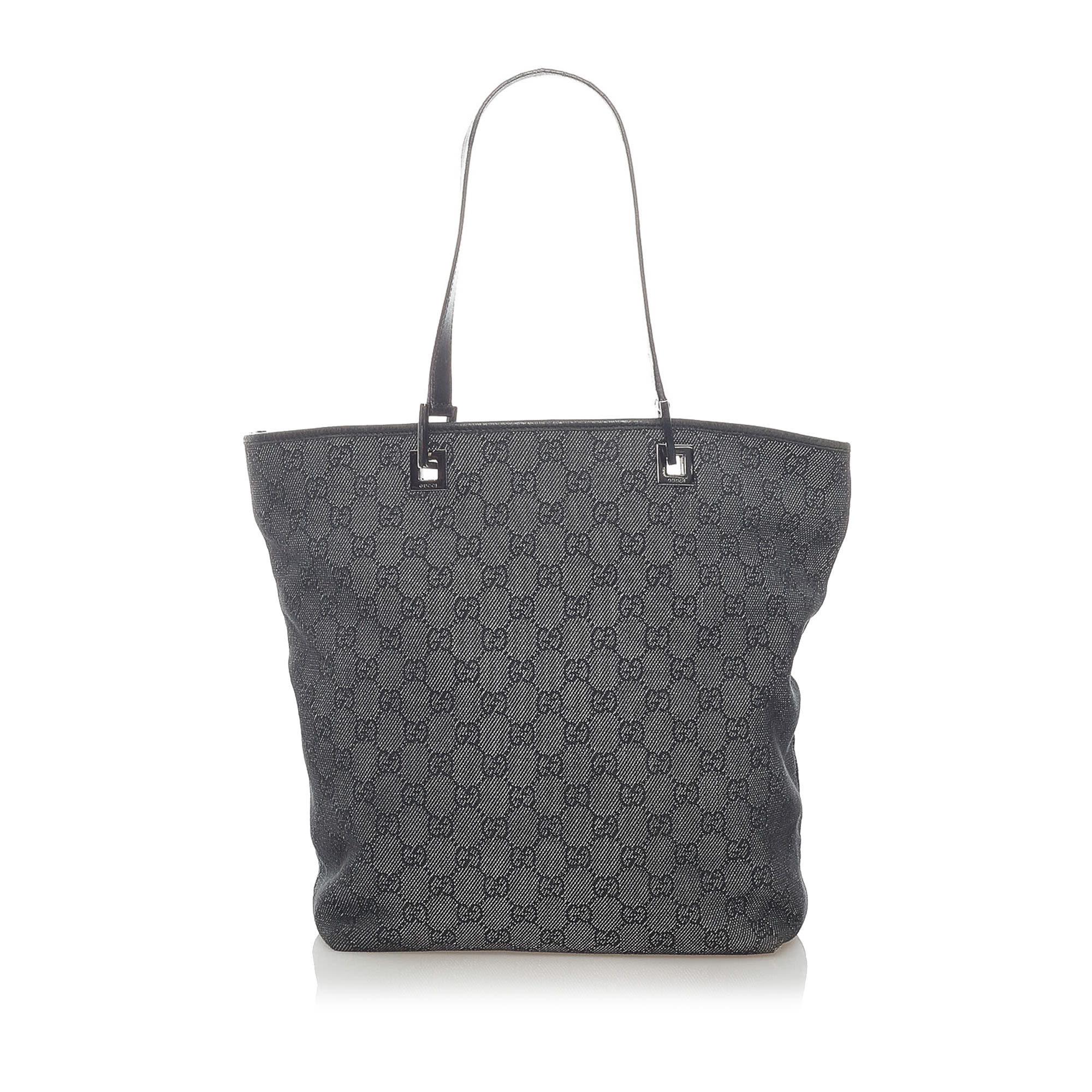 Gucci Gg Canvas Tote Bag, dark gray