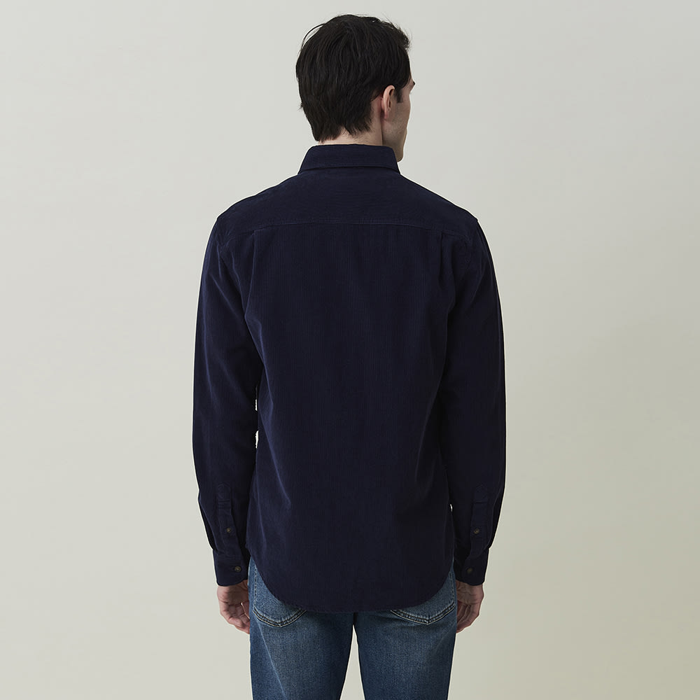 August Cord Shirt, dark blue