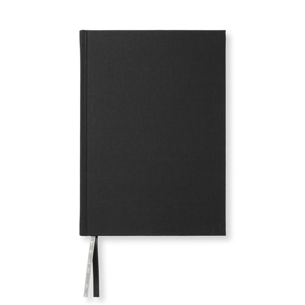 Anteckningsbok A5, 128 blanka sidor, svart från Paperstyle
