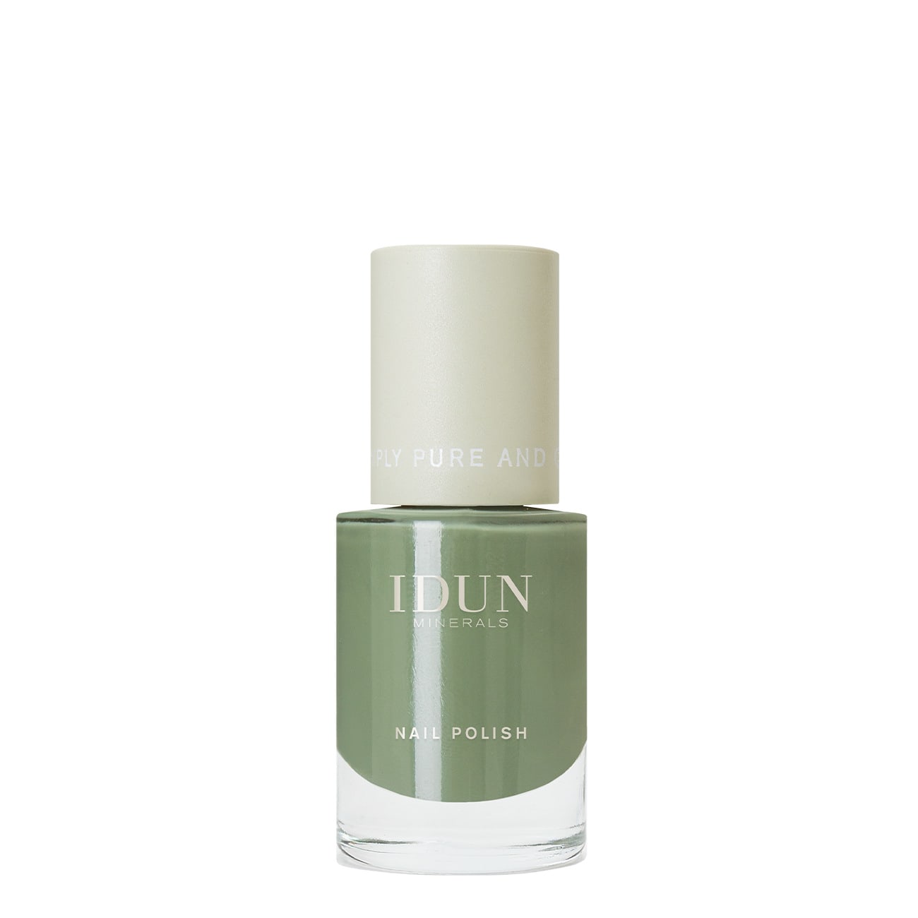 Nail Polish Jade Light Khaki Green från IDUN Minerals