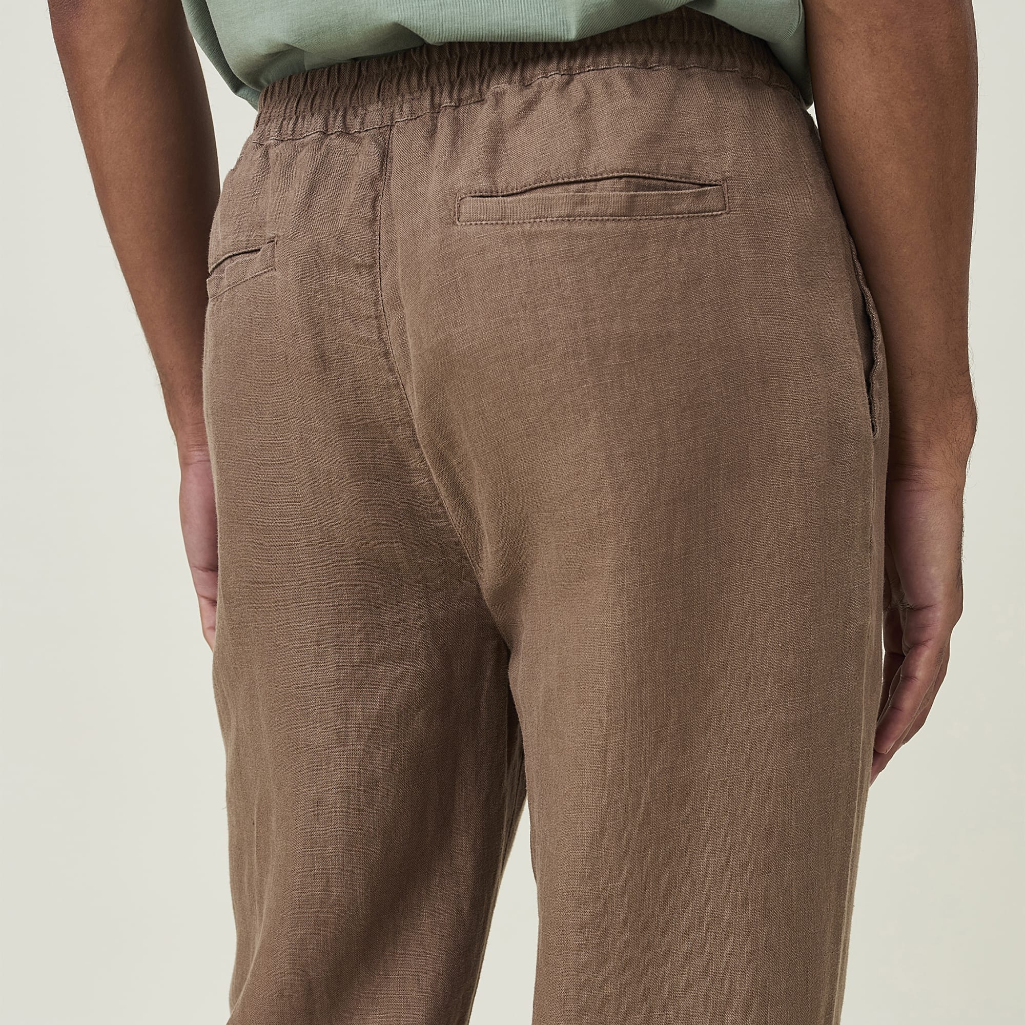 Hugh Linen Pants, light brown