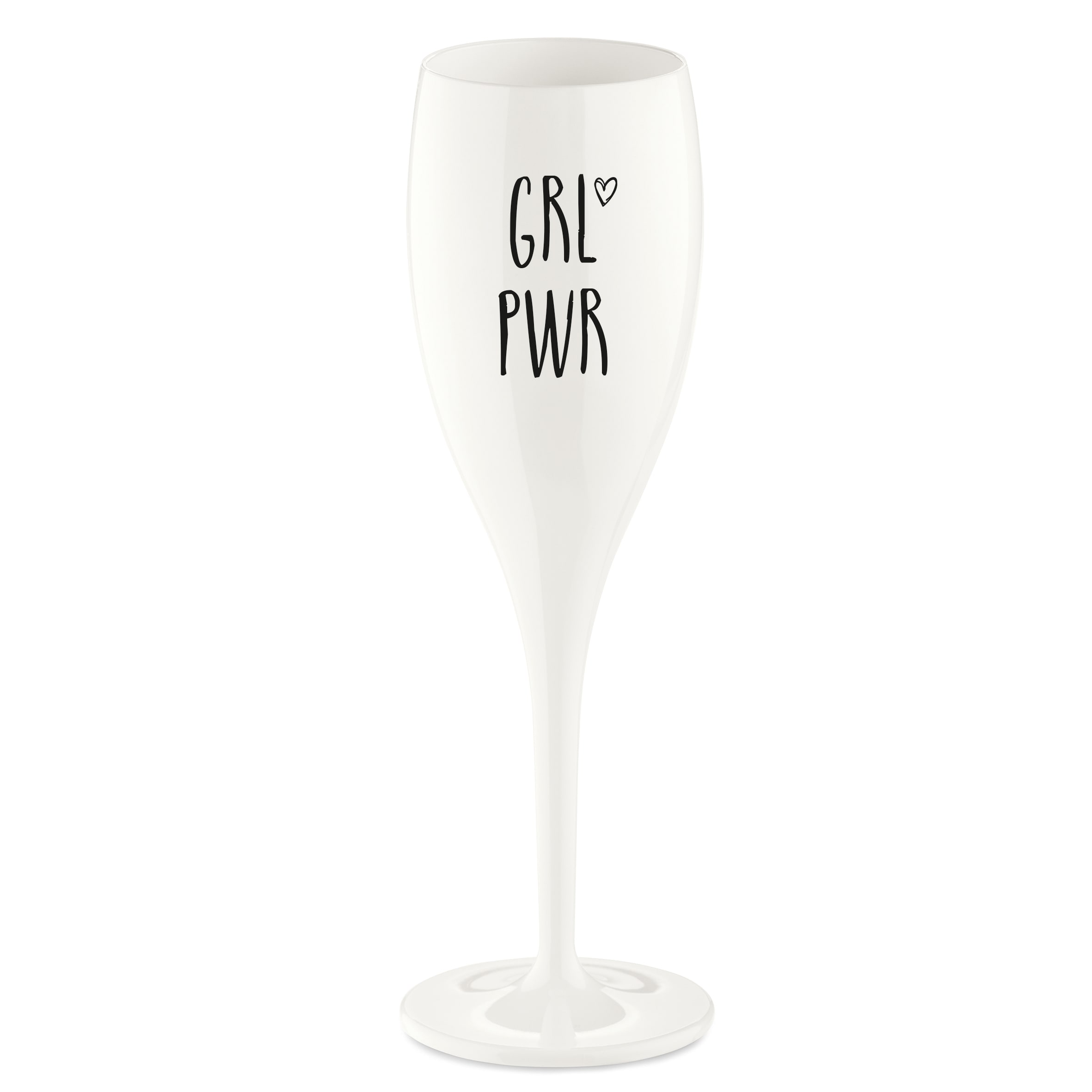 Champagneglas Med Print 6-pack Grl Pwr