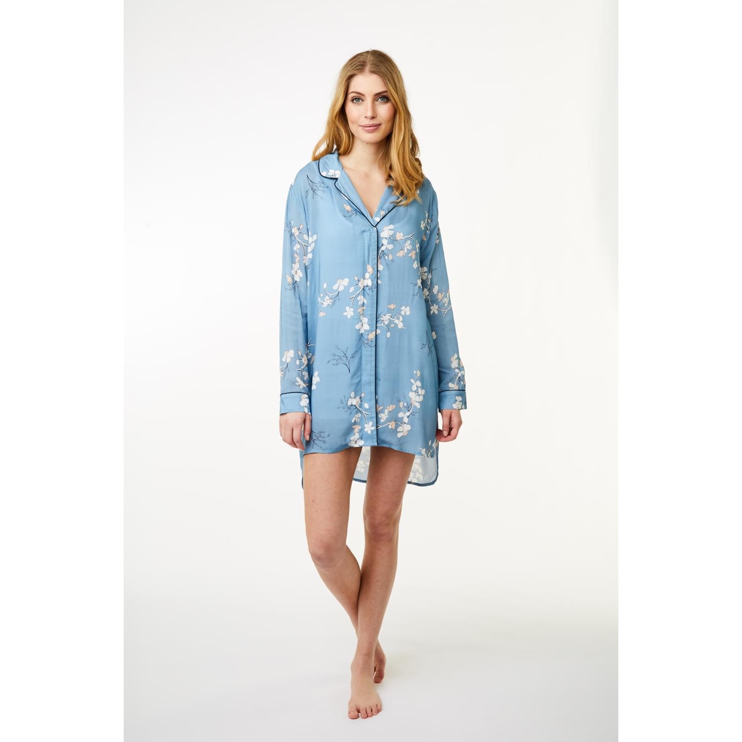 Siv Pajamas Shirt, blue shadow