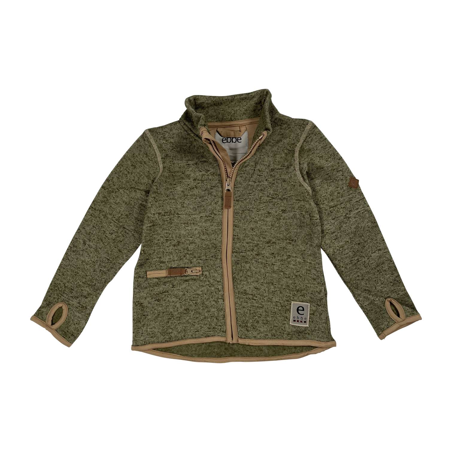 Mattis Knit Fleece Jacket, olive green