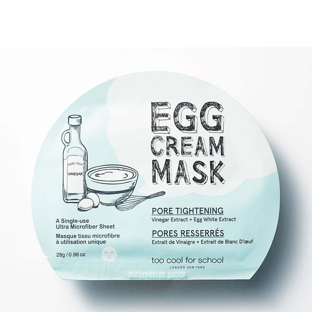 Egg Cream Pore Tightening Facial Mask från too cool for school