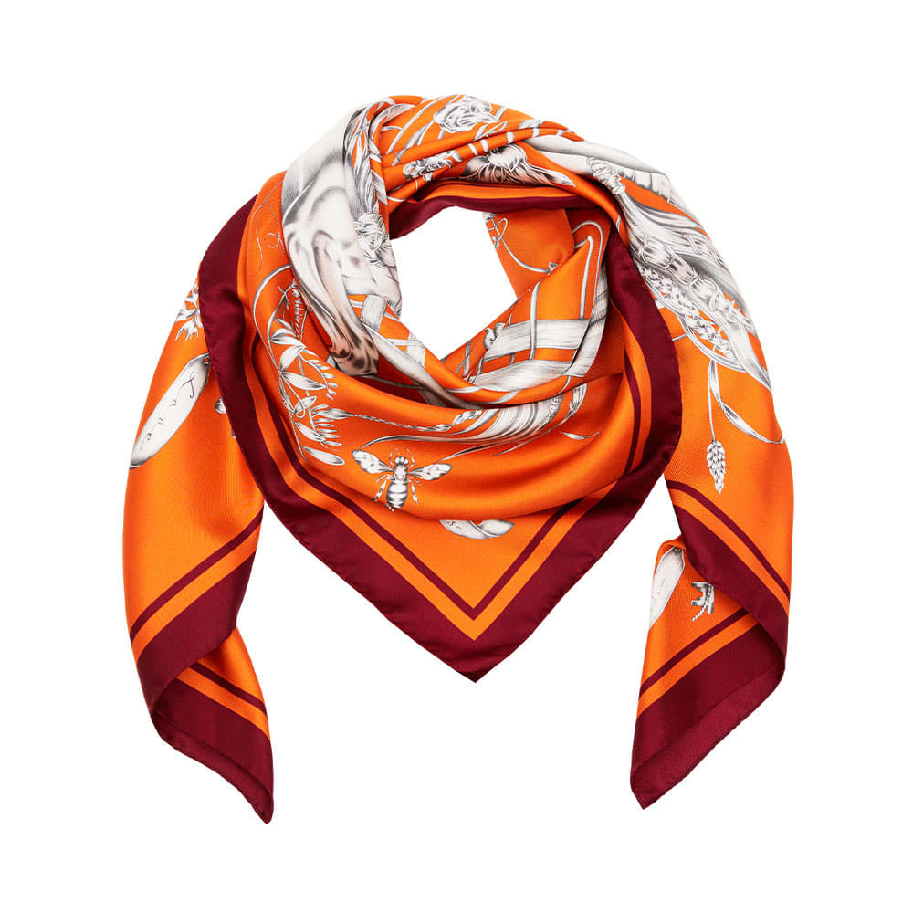 La Femme Silk Scarf Orange i Orange från Emma Fällman Åhlens