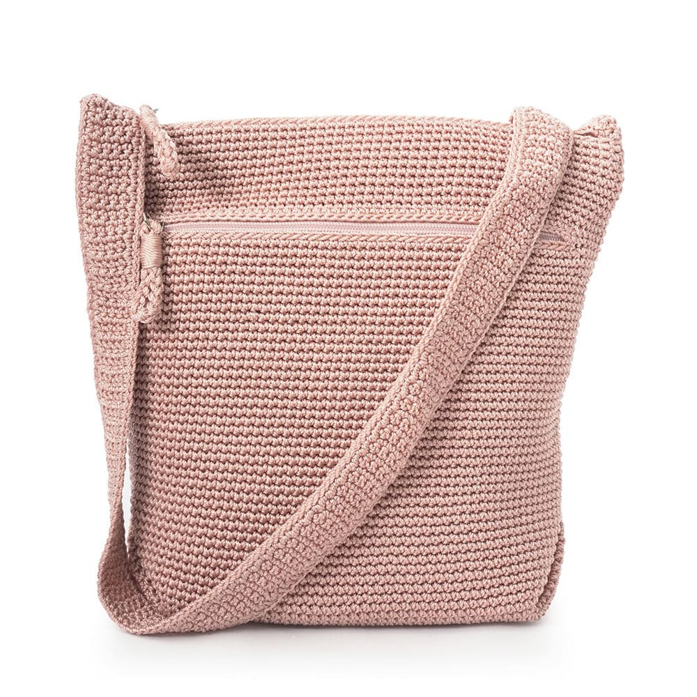 Crochet Cross Body Bag Soft Pink från Ceannis