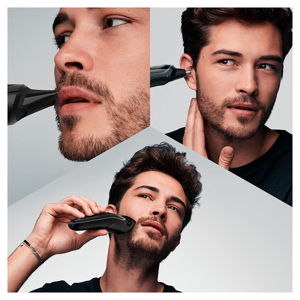 8-i-1-trimmer MGK5260, Skäggtrimmer, ansikts-, öron- och nästrimmer och hårklippare, 1CT